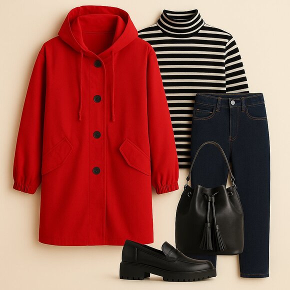 ☔️ Classic Chic Rain Jacket — Vintage Paris Design - Picture 1 of 14